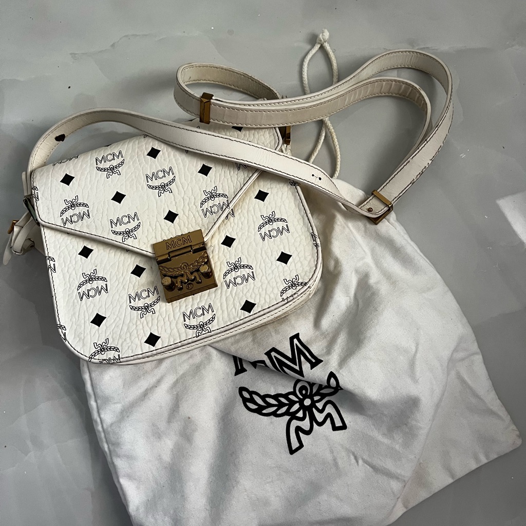 Mcm Crossbody Bag In White